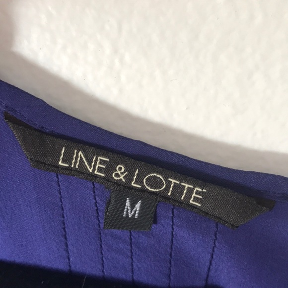 Line and Lotte royal blue silk dress - Picture 3 of 8